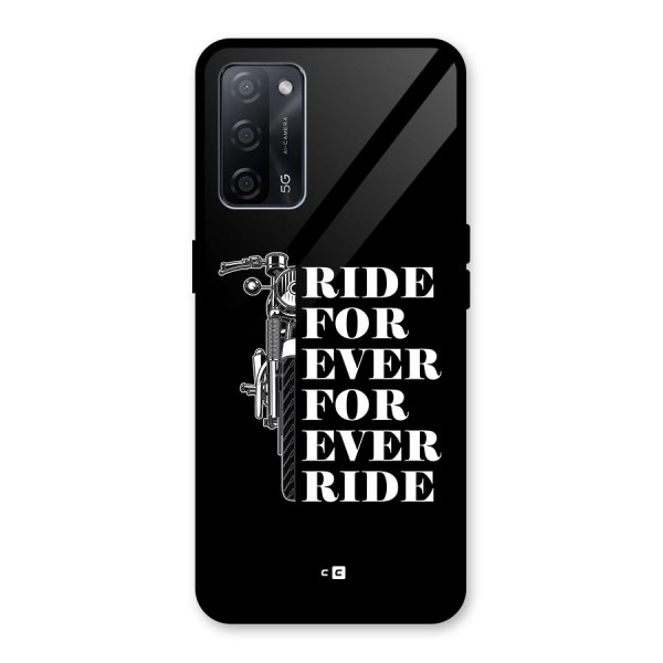 Ride Forever Glass Back Case for Oppo A53s 5G