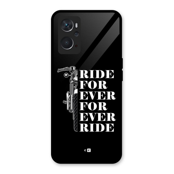 Ride Forever Glass Back Case for Oppo K10 4G