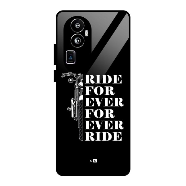 Ride Forever Glass Back Case for Oppo Reno10 Pro Plus