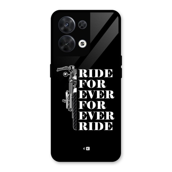 Ride Forever Glass Back Case for Oppo Reno8 5G