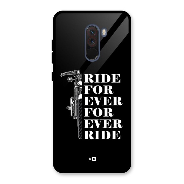 Ride Forever Glass Back Case for Poco F1