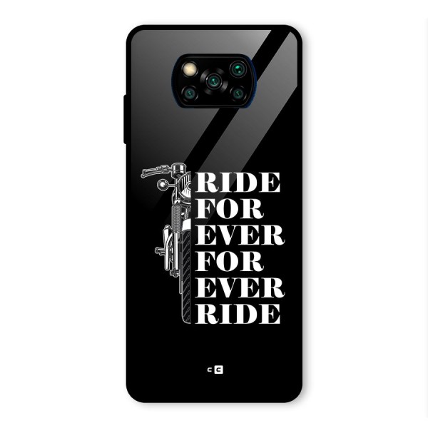 Ride Forever Glass Back Case for Poco X3 Pro