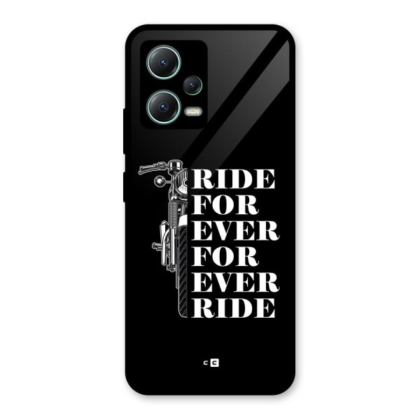 Ride Forever Glass Back Case for Poco X5