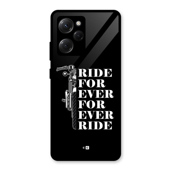 Ride Forever Glass Back Case for Poco X5 Pro