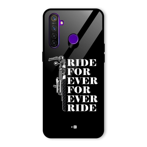 Ride Forever Glass Back Case for Realme 5 Pro