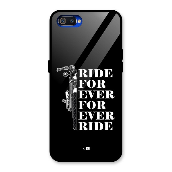 Ride Forever Glass Back Case for Realme C2