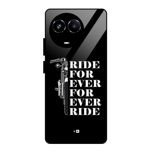 Ride Forever Glass Back Case for Realme Narzo 60X