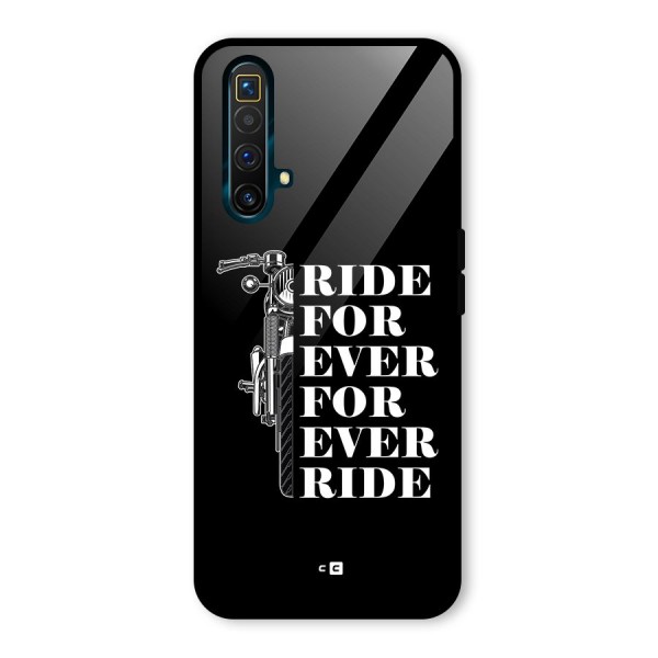 Ride Forever Glass Back Case for Realme X3 SuperZoom