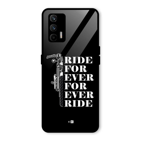 Ride Forever Glass Back Case for Realme X7 Max