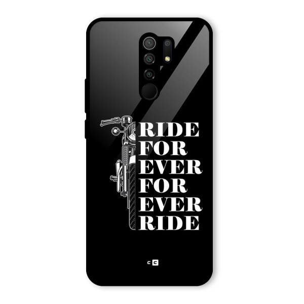 Ride Forever Glass Back Case for Redmi 9 Prime