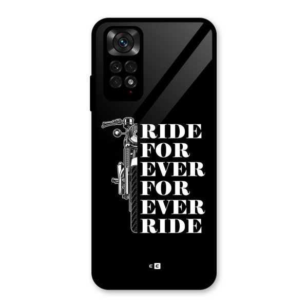 Ride Forever Glass Back Case for Redmi Note 11S