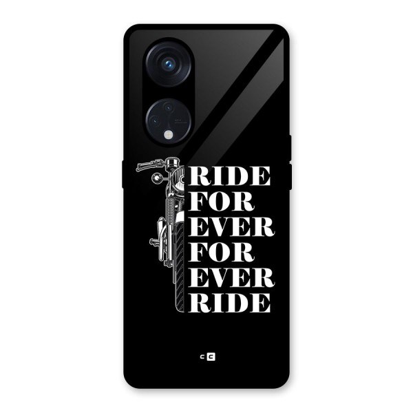 Ride Forever Glass Back Case for Reno8 T 5G