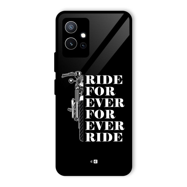 Ride Forever Glass Back Case for Vivo T1 5G