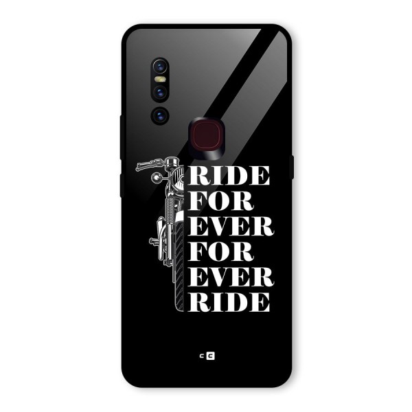 Ride Forever Glass Back Case for Vivo V15