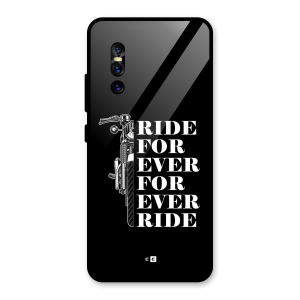 Ride Forever Glass Back Case for Vivo V15 Pro