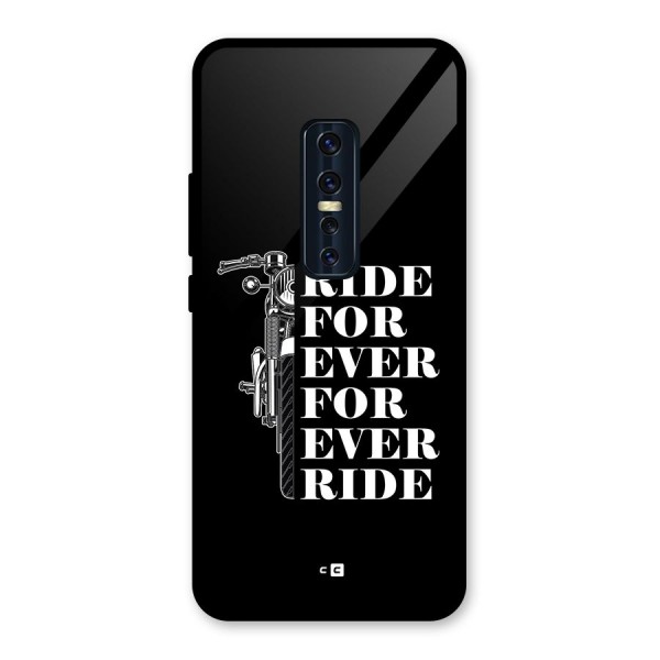 Ride Forever Glass Back Case for Vivo V17 Pro