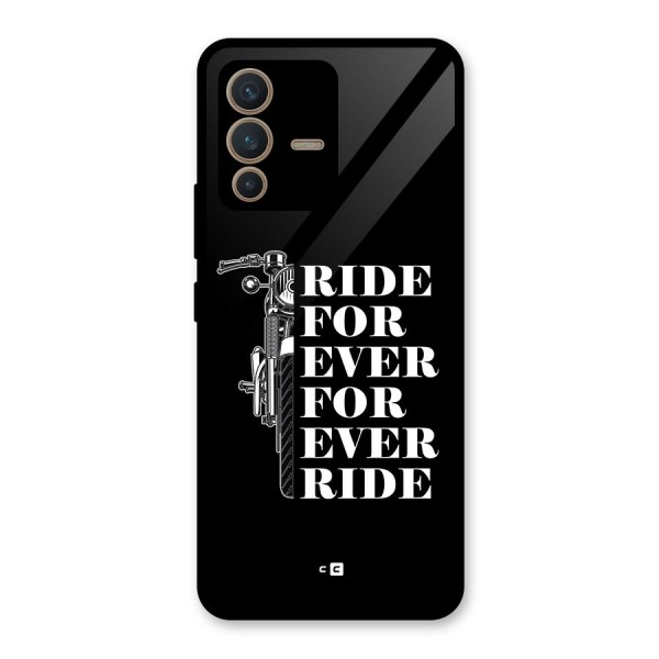 Ride Forever Glass Back Case for Vivo V23 5G