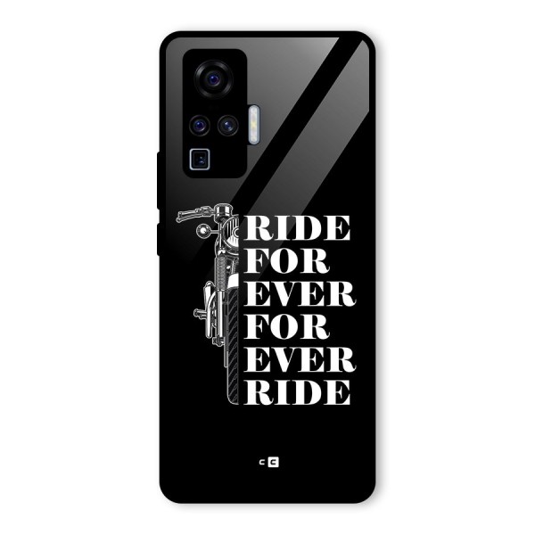 Ride Forever Glass Back Case for Vivo X50 Pro