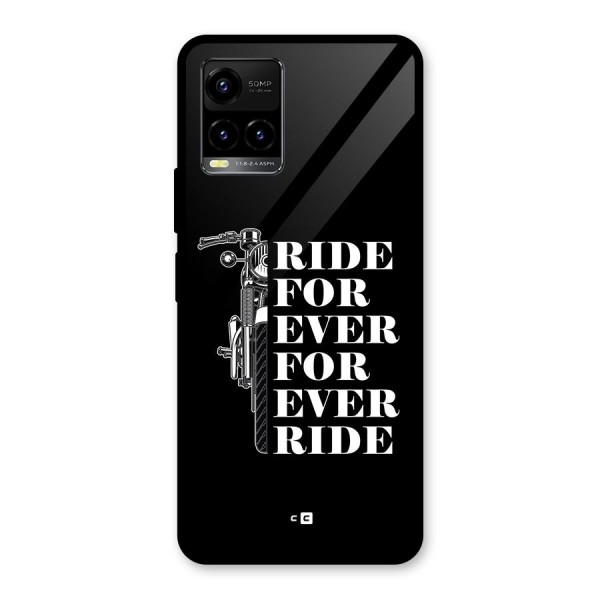 Ride Forever Glass Back Case for Vivo Y21A