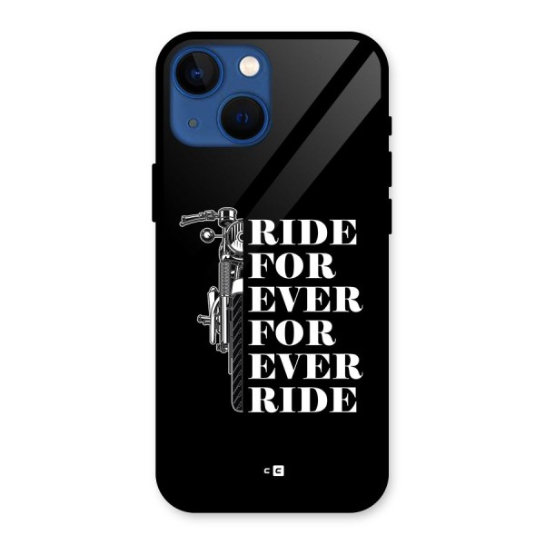 Ride Forever Glass Back Case for iPhone 13 Mini