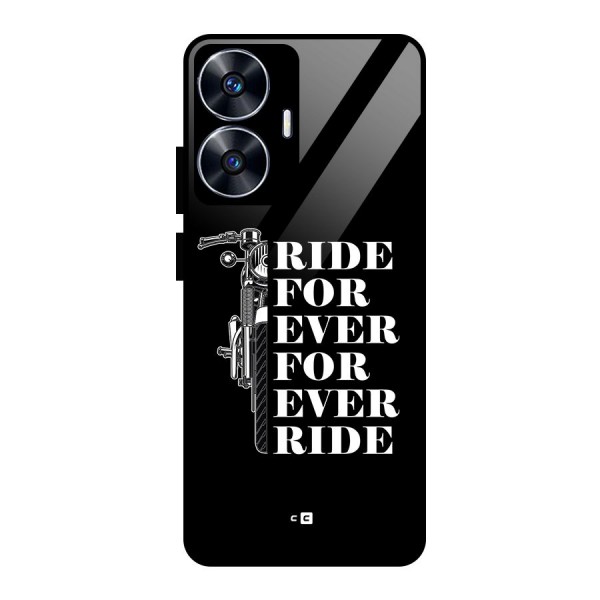 Ride Forever Glass Back Case for realme C55