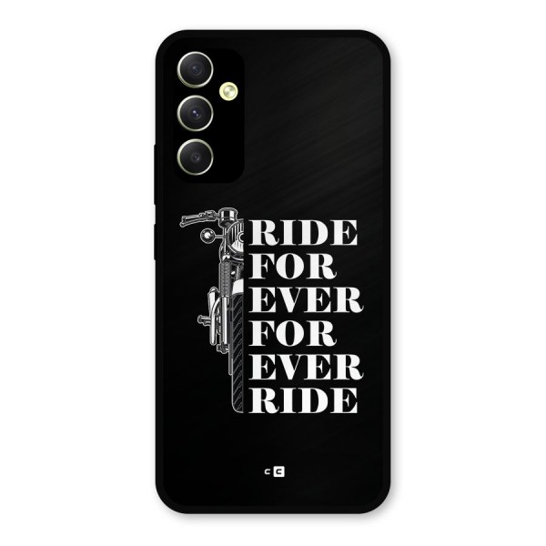 Ride Forever Metal Back Case for Galaxy A34