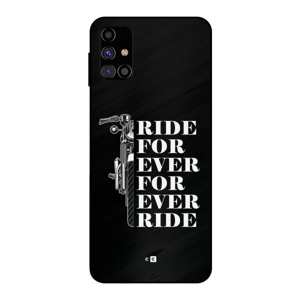 Ride Forever Metal Back Case for Galaxy M31s