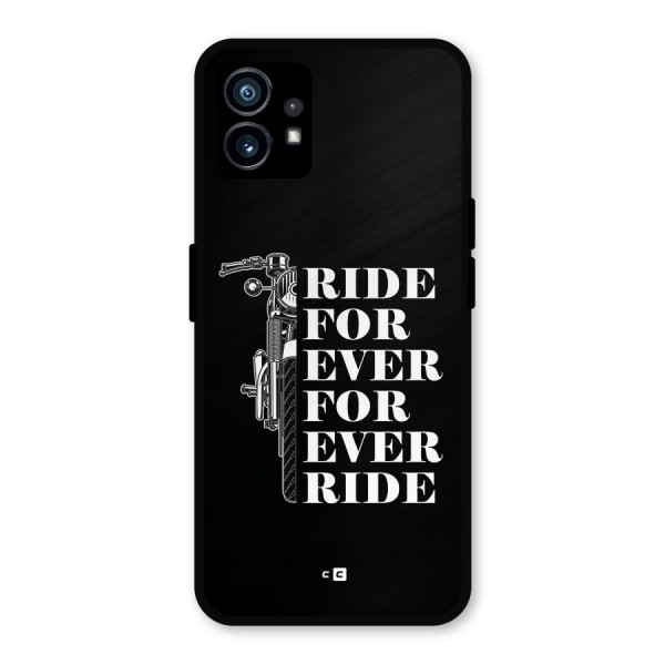 Ride Forever Metal Back Case for Nothing Phone 1