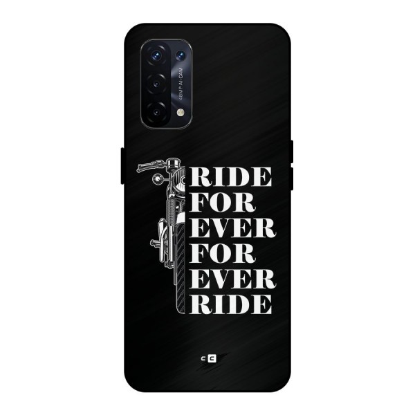 Ride Forever Metal Back Case for Oppo A74 5G