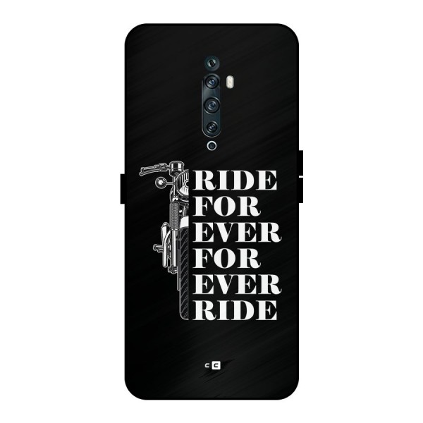 Ride Forever Metal Back Case for Oppo Reno2 F