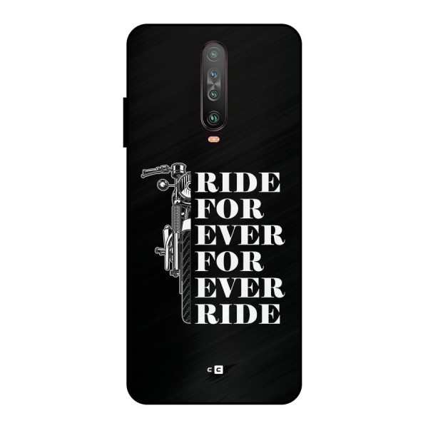 Ride Forever Metal Back Case for Poco X2