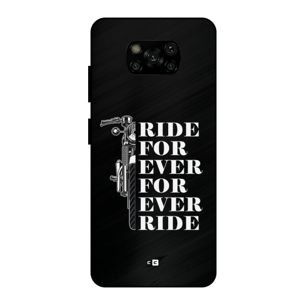 Ride Forever Metal Back Case for Poco X3