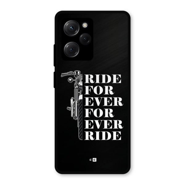 Ride Forever Metal Back Case for Poco X5 Pro