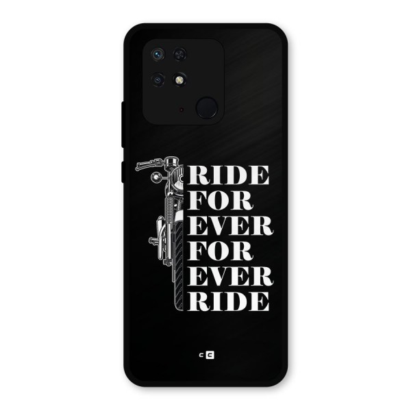 Ride Forever Metal Back Case for Redmi 10