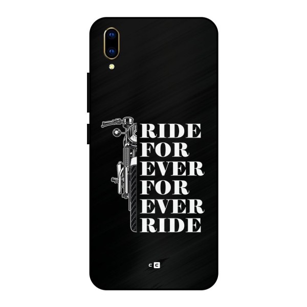 Ride Forever Metal Back Case for Vivo V11 Pro