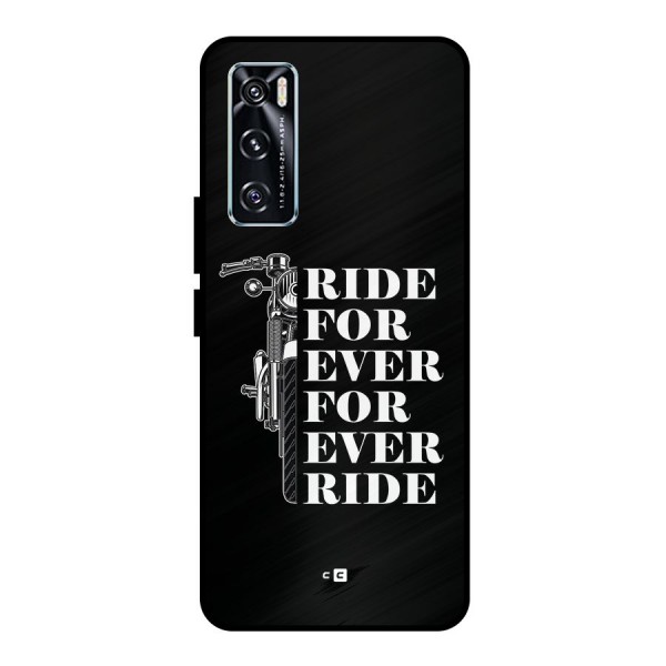 Ride Forever Metal Back Case for Vivo V20 SE