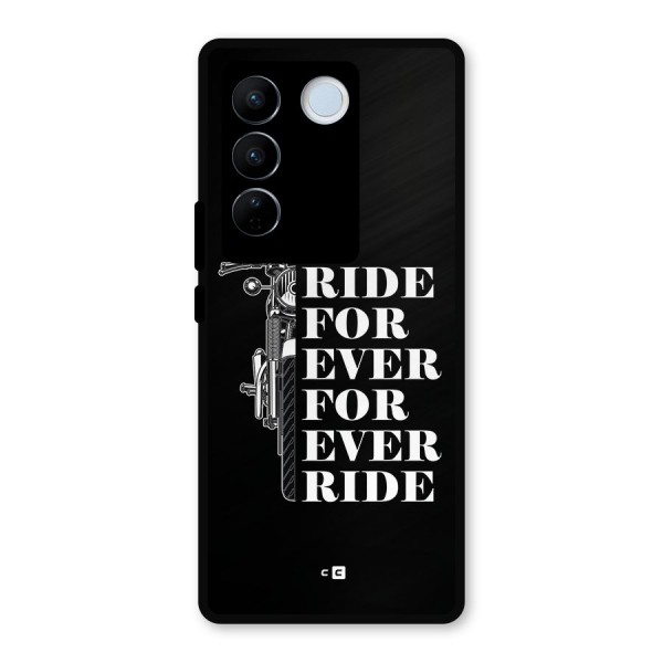 Ride Forever Metal Back Case for Vivo V27 Pro