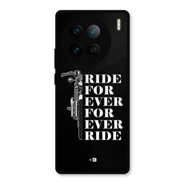 Ride Forever Metal Back Case for Vivo X90 Pro