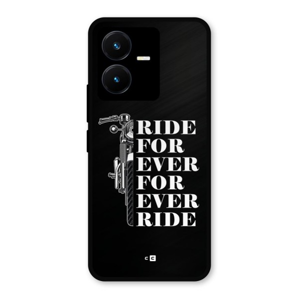 Ride Forever Metal Back Case for Vivo Y22s