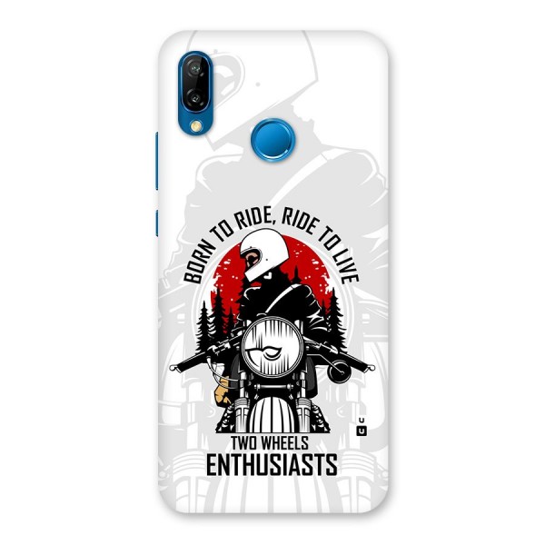 Ride To Live Back Case for Huawei P20 Lite