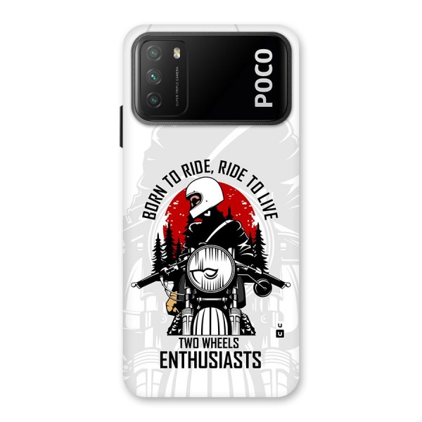 Ride To Live Back Case for Poco M3