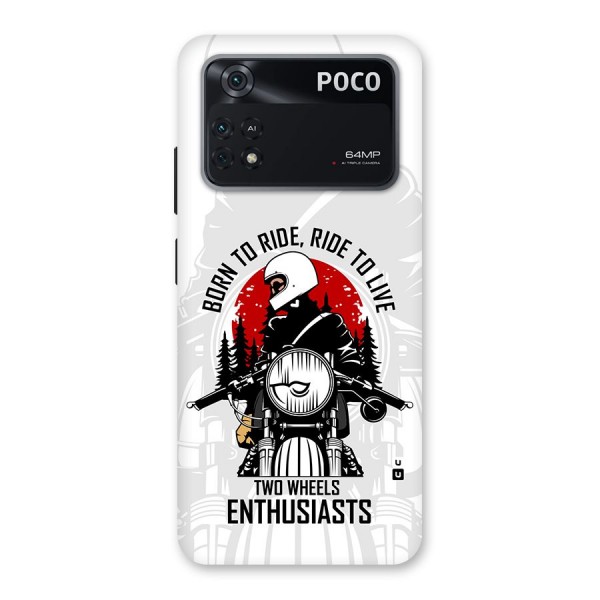 Ride To Live Back Case for Poco M4 Pro 4G