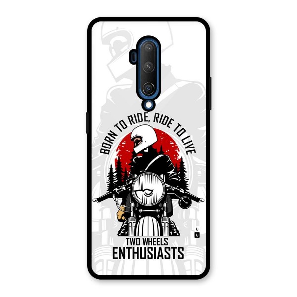 Ride To Live Glass Back Case for OnePlus 7T Pro