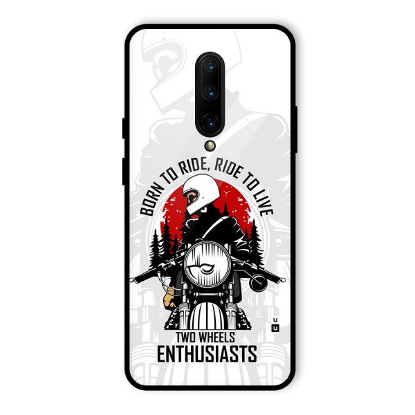 Ride To Live Glass Back Case for OnePlus 7 Pro