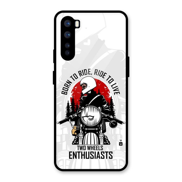 Ride To Live Glass Back Case for OnePlus Nord