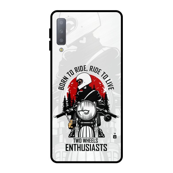 Ride To Live Metal Back Case for Galaxy A7 (2018)