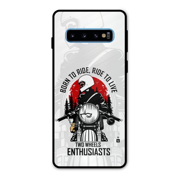 Ride To Live Metal Back Case for Galaxy S10