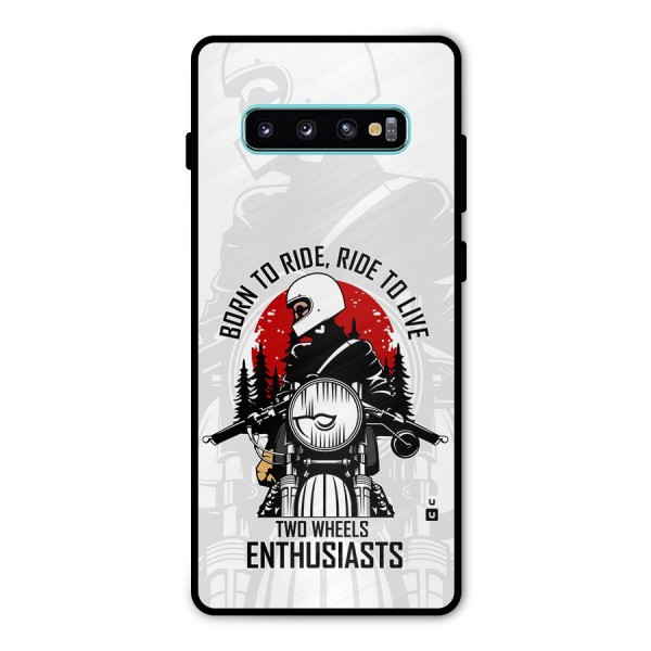 Ride To Live Metal Back Case for Galaxy S10 Plus