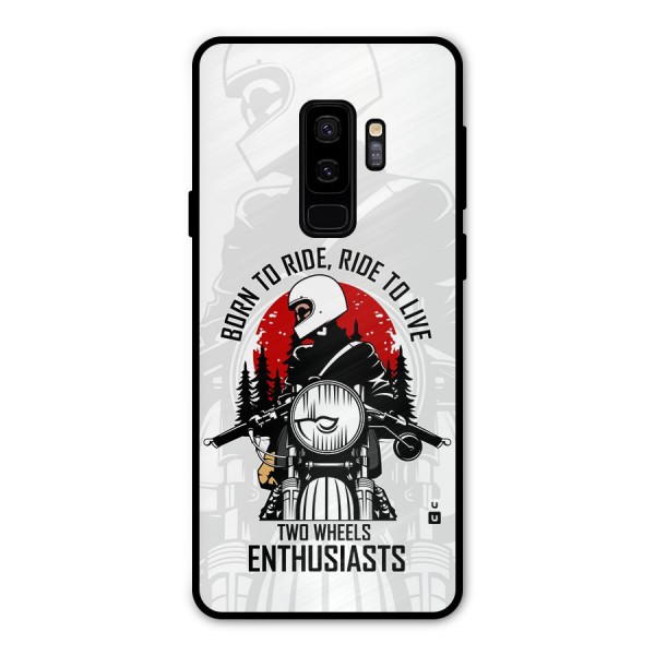 Ride To Live Metal Back Case for Galaxy S9 Plus