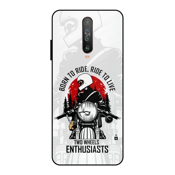 Ride To Live Metal Back Case for Poco X2